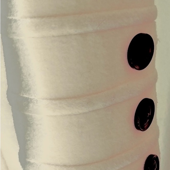 NWT Women's St. John’s Bay Wool Cream Double-Breasted Coat Peacoat +Garment Bag - Picture 6 of 10